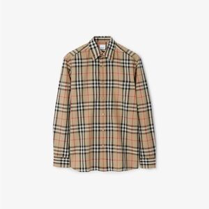 Burberry Regular Fit Check Cotton Shirt